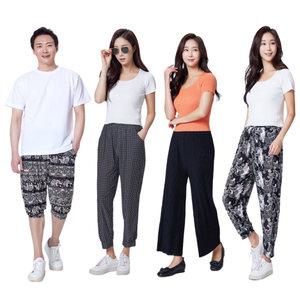 플리츠 쿨 팬츠 4종 UV차단 남자 여자 여름 냉감 냉장고 7부 9부 스판 바지