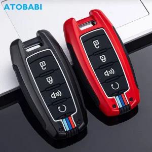 차키케이스 아연 합금 자동차 키 케이스 스마트 원격 제어 Fobs 보호 커버 체인 만리장성 POER 트럭 GWM P