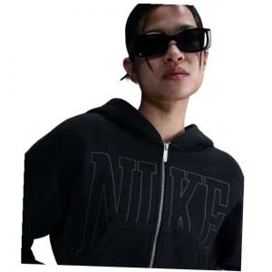 (매장정품) 나이키 NIKE 스포츠웨어 풀집 크롭 프렌치 테리 후디 W - 블랙:앤트러사이트 HJ0276-010 118833