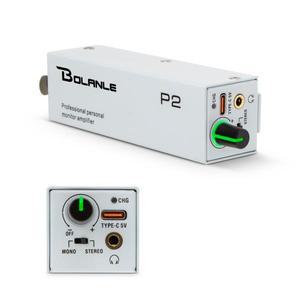 Bolanle P2 USB C PRO IEM 초소형 개인용 이어폰형 모니터 앰프