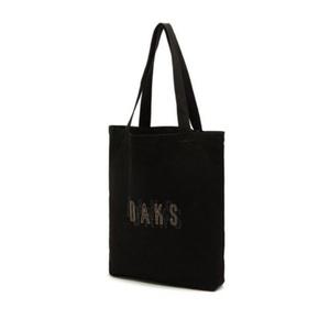 [정품] 닥스 숄더백 도트백 DBBA3E338BK 블랙 로고 프린트 면 남녀공용 에코백 가방