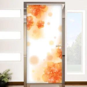 아트박스/꾸밈 ih412-따스한 꽃빛_현관문방문시트지