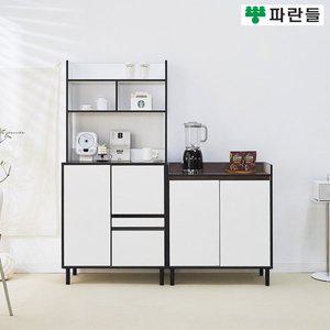 [착불배송] 파란들가구 LPM 800 와이드 렌지대 수납장 풀세트 수납장세트