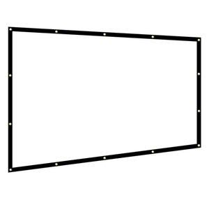 영화 스크린 야외 휴대용 캠핑 300인치 천 대형 빔 인치