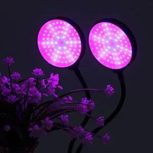 쑥쑥 광합성 LED 식물등 2헤드 블루+레드/전구 식물 키우기 실내 조명 생장등 성장등 재배등 화초등 램프