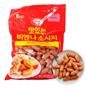업소용 비엔나 소시지 롯데 1kg 대용량 식자재용 분식 급식 샐러드 반찬 학교 납품
