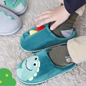 겨울철 층간소음 미끄럼방지 보온 아동용 실내슬리퍼 어린이집 키즈 따뜻한