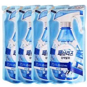 페브리즈 섬유탈취제 상쾌한향 리필 320ml 4개