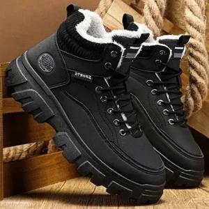 방한화 트렌드 올 하이탑 운동화 털슈즈 겨울 신발 남 (WFJDJWP)