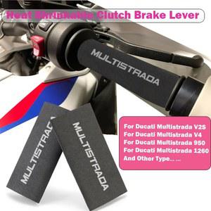 오토바이 열 수축 핸들 바 그립 클러치 브레이크 레버 커버 Multistrada V2S V4 950 1260 용 미끄럼 방지 장갑