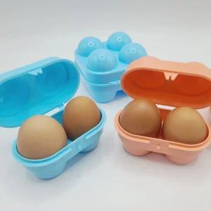 휴대용 에그케이스 2구 캠핑용 계란보관통 MM-50059 계란정리함 계란보관함