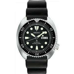 Seiko 세이코 [세금포함] [정품] Men Prospex 자동 다이버 블랙 다이얼 실리콘 스트랩 시계 SRPE93 명품시