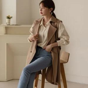 [66-110] 클래식 트렌치 롱 베스트
