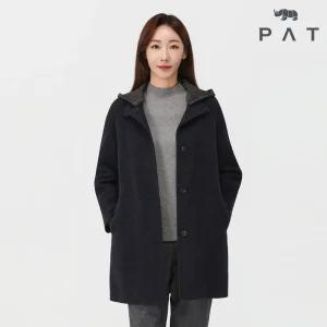 [PAT 여성] 니트후드 핸드메이드 코트_1J81102