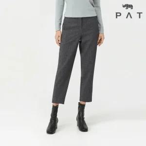 [PAT 여성] 체크기모 배기핏 팬츠_1I81601