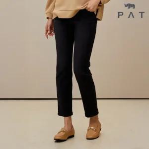 [PAT 여성] 울밴드 일자핏 밍크본딩 데님_1I82601