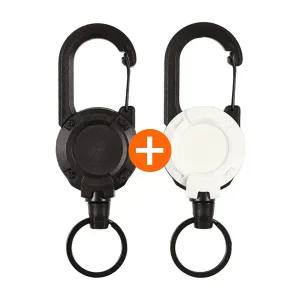 2개세트 고급형 릴 키홀더 자동 릴와이어 키링 분실방지 늘어나는 열쇠고리