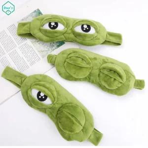 수면안대 눈 가리개 슬픈 암막 캐릭터 개구리안대 눈개구리 마스크 아이