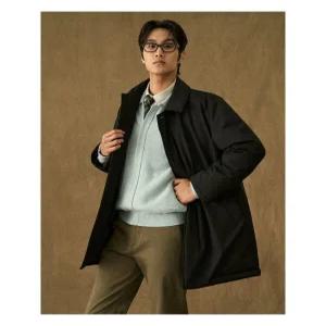 [빈폴멘]일체형 울 다운 카코트 - 블랙 (BC4X30CD55)