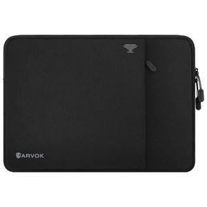 [미국배송] ARVOK 15 15.6 16인치 노트북 슬리브 전면 포켓 충격 방지 360 보호 케이스 서류 가방 핸드백 애플제품호환 AIR/PRO와 호환되는 컴퓨터 휴대용 가방 LENOVO/hp호환/DELL/AUS/Acer호환 블랙