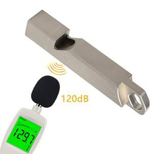 티타늄 합금 호루라기 개 훈련 캠핑 야외 인명 구조 EDC 멀티툴, 고주파 생존 호루라기, 120dB