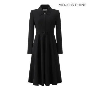 [모조에스핀] 플레어 집업 원피스 BK_J241MSE019 1756255