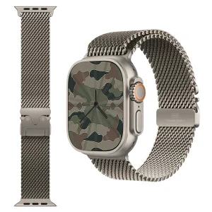 새롭게 출시된 애플 워치 49mm 내추럴 티타늄 밀레니즈 루프 밴드 (스몰 / 미디엄 / 라지) 사이즈 선택