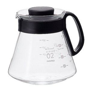 하리오 V60 글래스 레인지 커피 서버, 600ml, 블랙