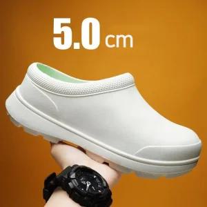 미끄럼방지 키높이 주방화 조리화 방수화 작업화 멀티화 방수 5cm 발편한