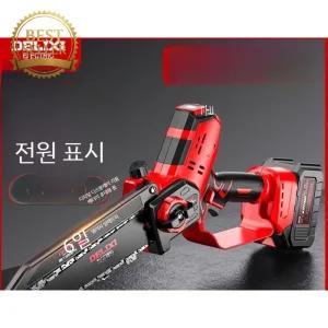 무선 전기톱 브러쉬리스 충전식 벌목톱 전기 배터리