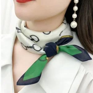 사각 실크 비스코스 쁘띠명품 스카프 70x70cm 실크 대성무역 스카프