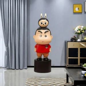 짱구 라부부 조형물 대형 피규어 만화 캐릭터 소품