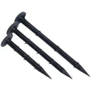 정원용 인조잔디 고정핀 플라스틱 방초지못 잔디핀 부직포 11cm 블랙 30개입