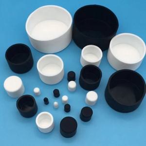 블랙 화이트 실리콘 고무 라운드 엔드 캡 3mm  150mm 더스트 커버  가스켓 파이프 커버 원형 튜브 인서트