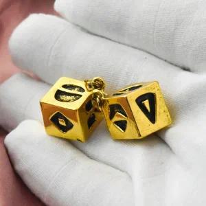 클래식 주사위 키 체인 팔찌 한 솔로 소품 1.25 cm 링크 열쇠 고리 자동차 거울 액세서리 쥬얼리