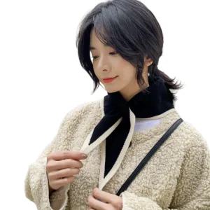 이레유통 여성 가을 겨울 쁘띠스카프 삼각 미니 짧은 니트 스카프