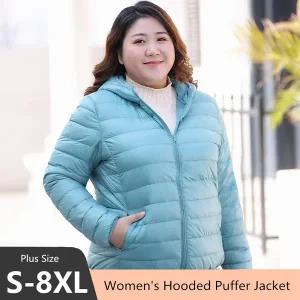 누빔 퀼팅 퀼트 자켓 재킷 점퍼 코트 부클 빅사이즈 7xl 6xl 5xl 가을 여성 경량 방수 Packable 후드 겨울