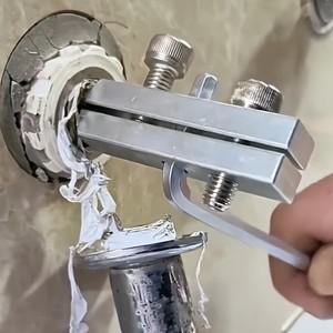 1세트 수도꼭지 앵글 밸브 나사 및 볼트 리무버 파이프 탭 깨진 와이어 용 범용 추출기