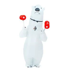 하얀곰 코스튬 에어슈트 L사이즈 하얀곰 에어슈트 코스튬 백곰 파티의상 이벤트의상 재미있는의상