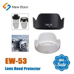 EW-53 ABS 플라스틱 렌즈 후드 보호대 가역 카메라 49mm 캐논호환 EOS M1 M2 M3 M5 M6 Mark II R10 RP 액세