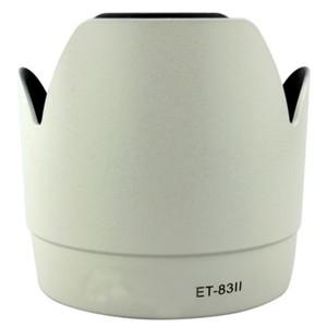 캐논호환 EF 70-200mm f/2.8L USM(비 IS 버전)용 ET-83II 흰색 렌즈 후드 튤립 꽃 그늘 플라스틱 교체