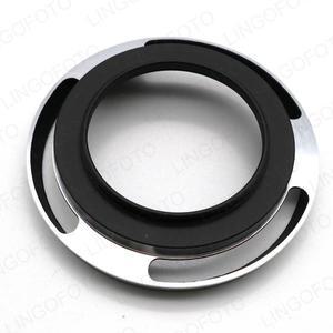 실버 메탈 40.5mm 곡선 통풍 렌즈 후드/소니 호환호환 A6500 16-50 니콘 호환 1 그림자없이 짧은 LC4113a