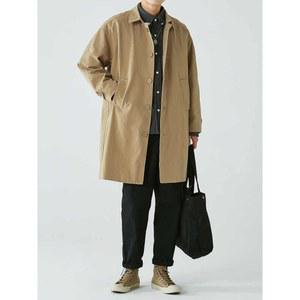바바리 오버핏 아우터 클래식 의상 남자 가을 간절기