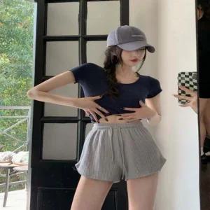 여자 로레키 홈웨어 반바지 핫팬츠 트레이닝 숏팬츠