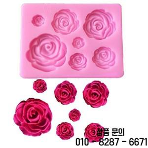 장미 꽃 실리콘 금형 웨딩 컵케익 토퍼 퐁당 케이크 도구 Sugarcraft 캔디 클레이 초콜릿 Gumpaste