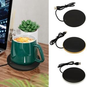 차커피 USB 전원 공급 장치 워머 패드, 머그 히터 컵, 가열 매트 거치대 코스터