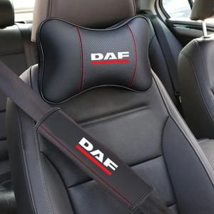 차량용 가죽 목 베개  메쉬 카시트 보호대  DAF 106 CF 유로 6  XG XF 트럭 머리 받침