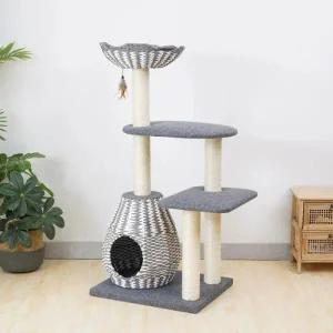[셀러허브][대원에이알] Catry 3단 캣타워 (122cm) 반려묘 고양이 애묘 용품 스크래쳐 숨 (S39635025)