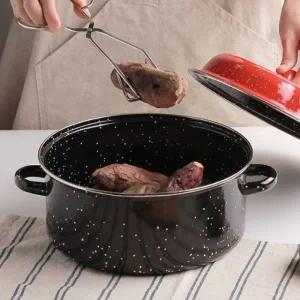 고구마 군밤 직화 오븐 구이 법랑 냄비 구이용냄비_23374687