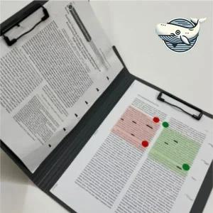 [셀러에이드]다용도 A4 집게 서류판 정리함 투명 커버